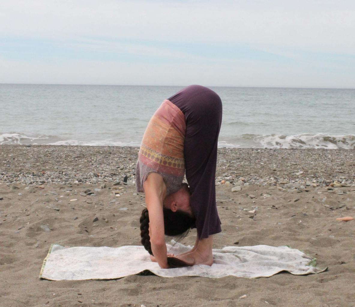 Padahastasana, posture de la pince debout