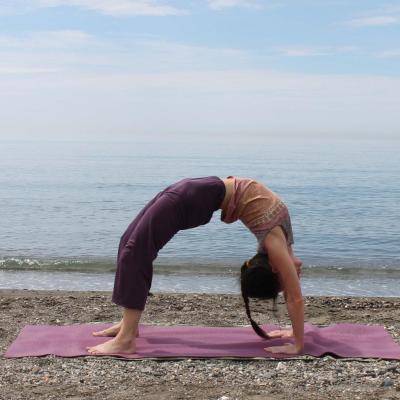 Chakrasana, posture de la roue